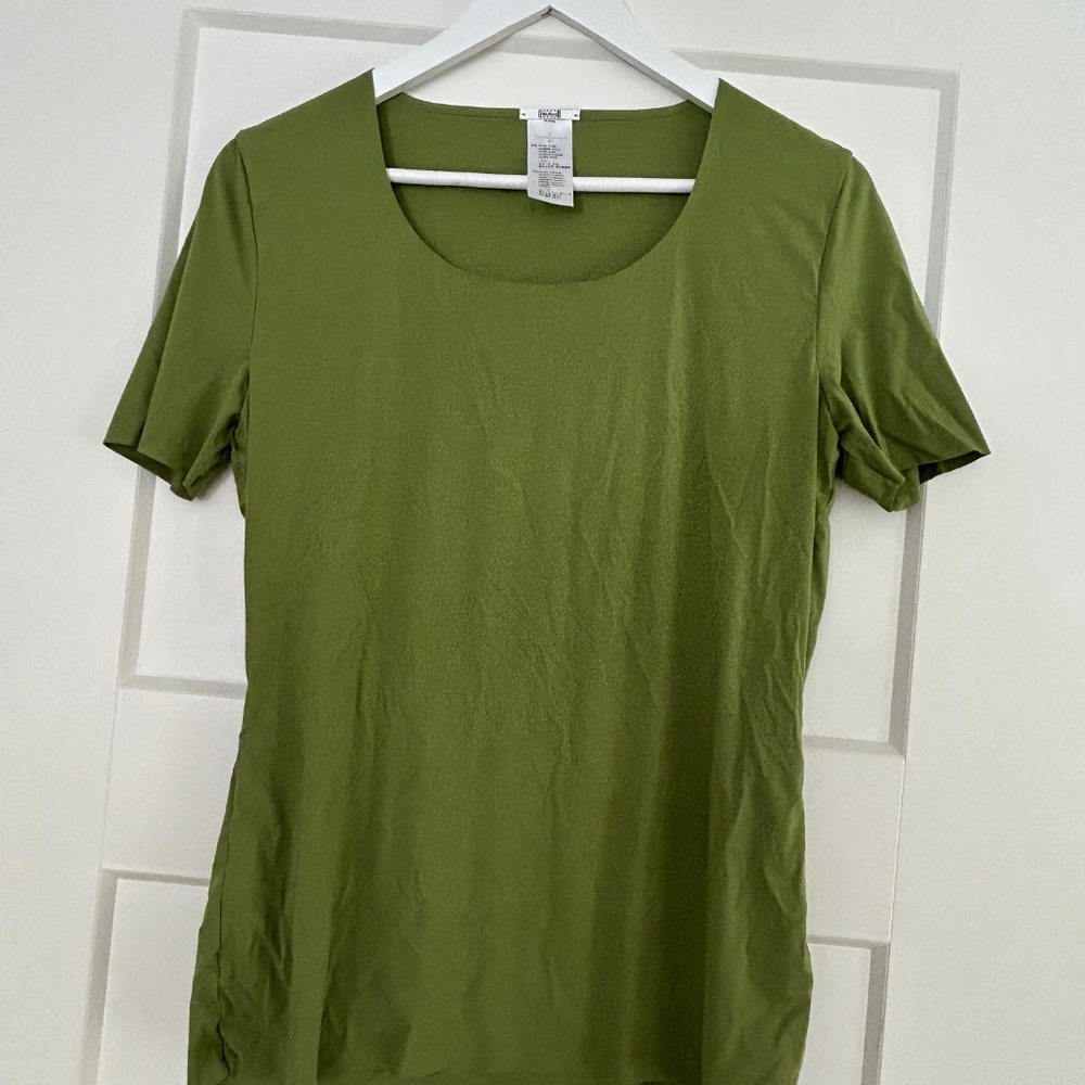 WOLFORD WOMEN'S GREEN TOP SHIRT LARGE L